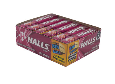 #ad Halls Black Extra Strong Menthol Halls Negras Mexicanas 12 Pc Net 11oz $16.49