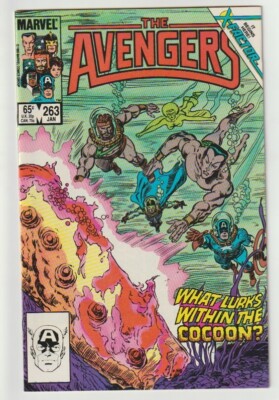 Avengers #263 Jean Grey Cocoon Found - Sub-Mariner Joins Avengers 1986 X-Factor 