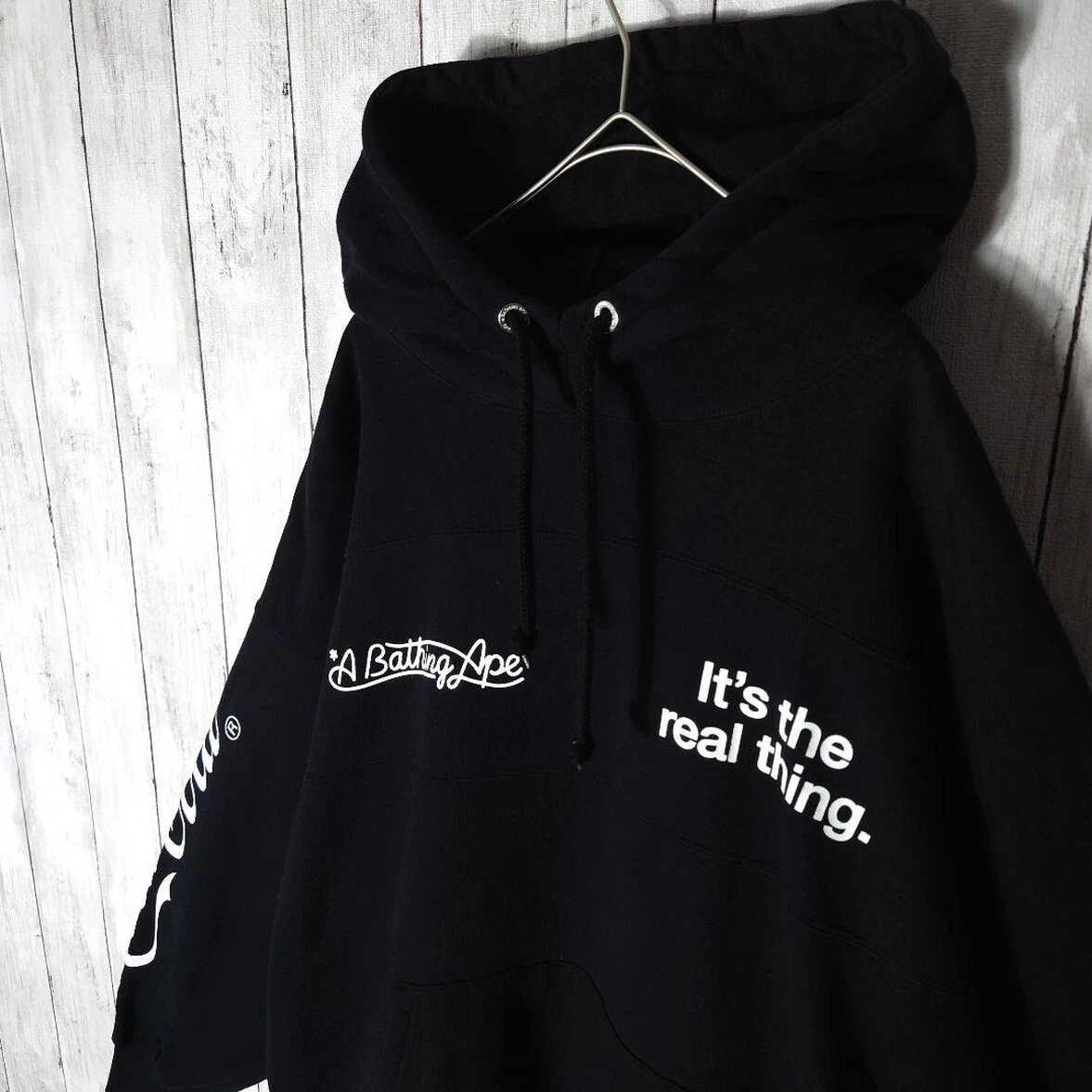 A BATHING APE (BAPE) Felpa con cappuccio pullover A Bathing Ape Coca Cola nera taglia S