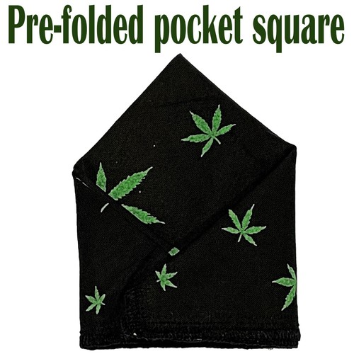 Hemp Bow Tie & Pocket Square Wedding Prom New Year Party Christmas - Picture 4 of 5