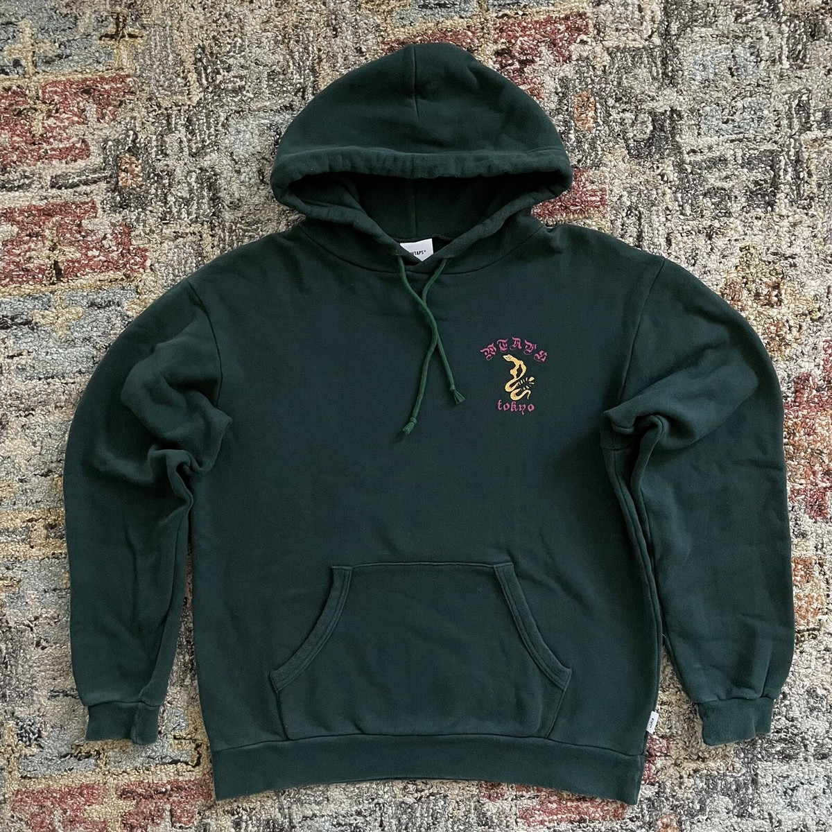 WTAPS AW19 DTOM Hoody Hoodie Forest Green size 1 Cotton WTAPS AW19 DTOM Hoody Hoodie Forest Green size 1 Cotton