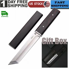 Hunting Knife Fixed Blade Tactical Survival Camping Japanese Katana Steel Blade