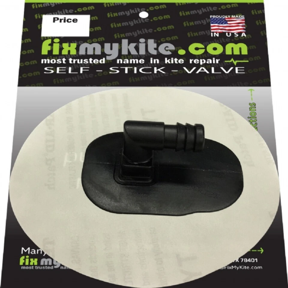 FIXMYKITE FMK Cabrinha Sprint 90-Degree Kiteboarding Bladder Self Stick Repair Valve