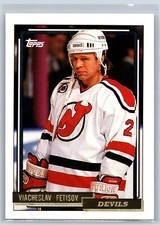 1992-93 Topps Viacheslav Fetisov Gold Parallel New Jersey Devils #458