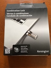 Combination Laptop Lock, 6ft Carbon Strengthened Steel Cable