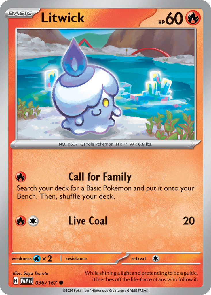 Litwick 36/167 Common | Twilight Masquerade | Pokemon Card