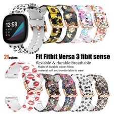 Watch Band For Fibit Versa 3/Sense Bracelet Silicone Wristband Smart Watch Strap