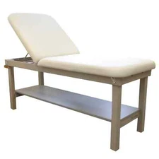 OakWorks 27" Wide Powerline Table with Backrest Top and 2.5" Comfort Padding