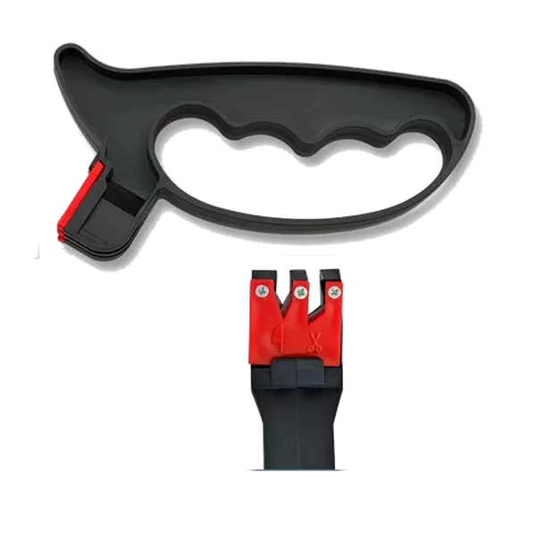 Messer- Und ScherenschäRfer 2In1 MesserschäRfer Edelstahlklinge SchleifgeräT-image