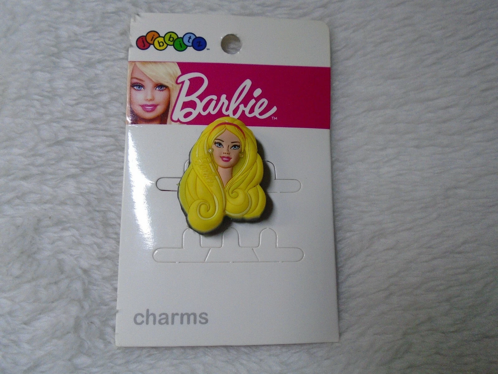 Crocs BARBIE DOLL FACE Jibbitz Shoe Charm - RARE & GORGEOUS!