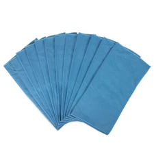 12 Pack of Glass Cleaning Microfiber Cloths 16 x 16 Blue Suede All Purpose Cloth