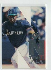 KEN GRIFFEY JR. SEATTLE MARINERS  1996 FLEER GLOSSY INSERT E-XL N-Tense MLB CARD