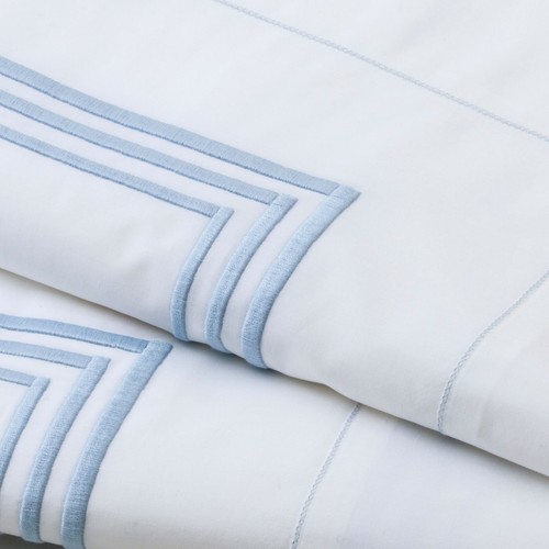 Pratesi Queen Sheet Set Hand made in Italy Skies