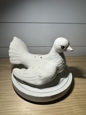 VTG Ceramic Floral Frog Farmhouse Crazed Antique