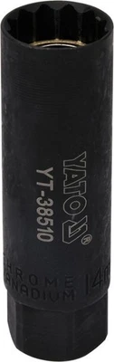 Douille pour bougie d'allumage 3/8"" 14 mm 12 points YT-38510 YATO - Photo 1/3