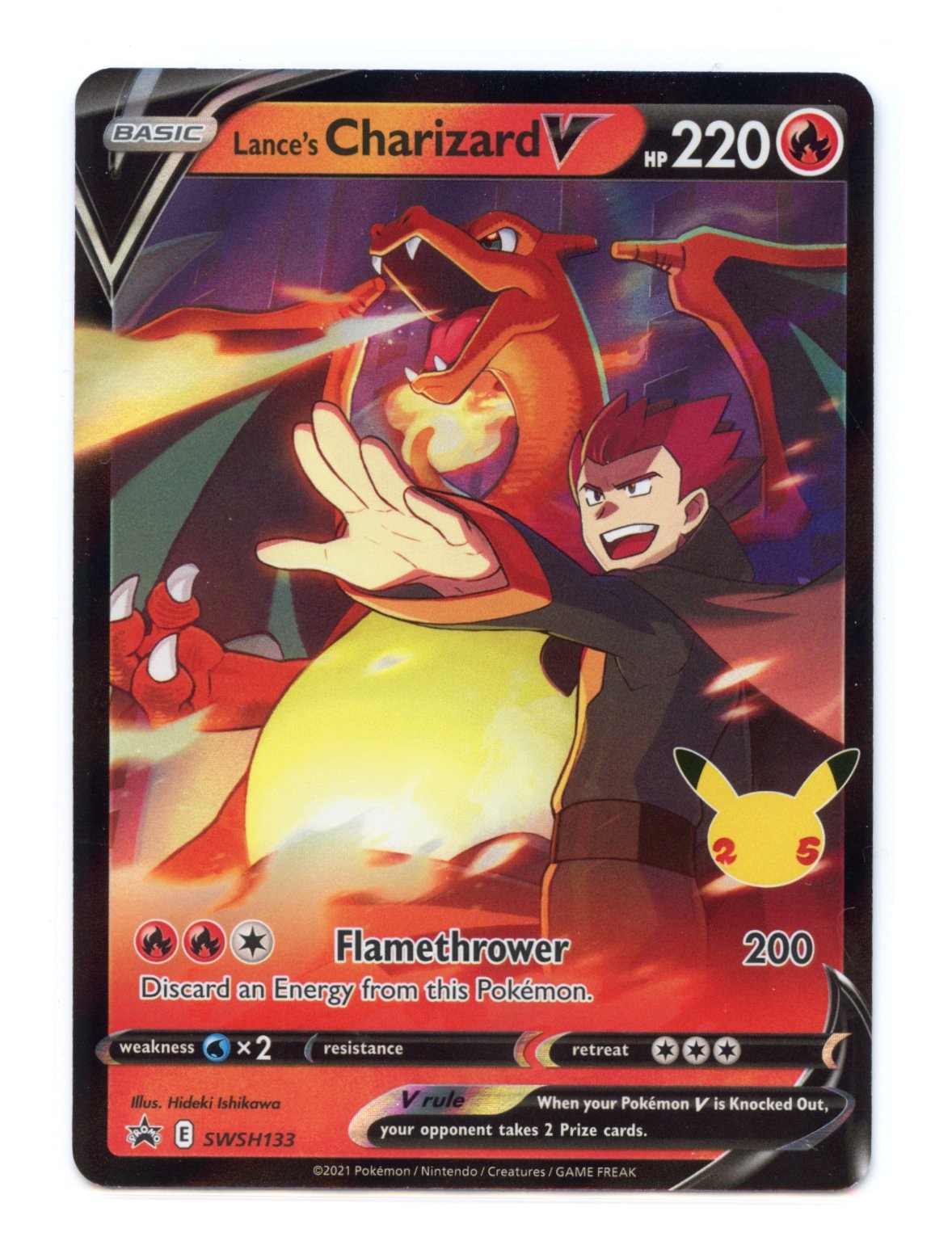 Lance's Charizard V SWSH133 Promo Holo Sword & Shield Promo Cards Pokemon NM