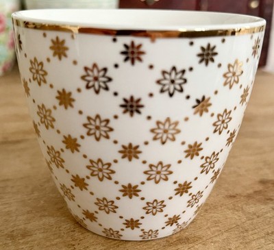 Greengate LAURIE GOLD  Cup, Latte Cup | Rarität | Vitrinenstück