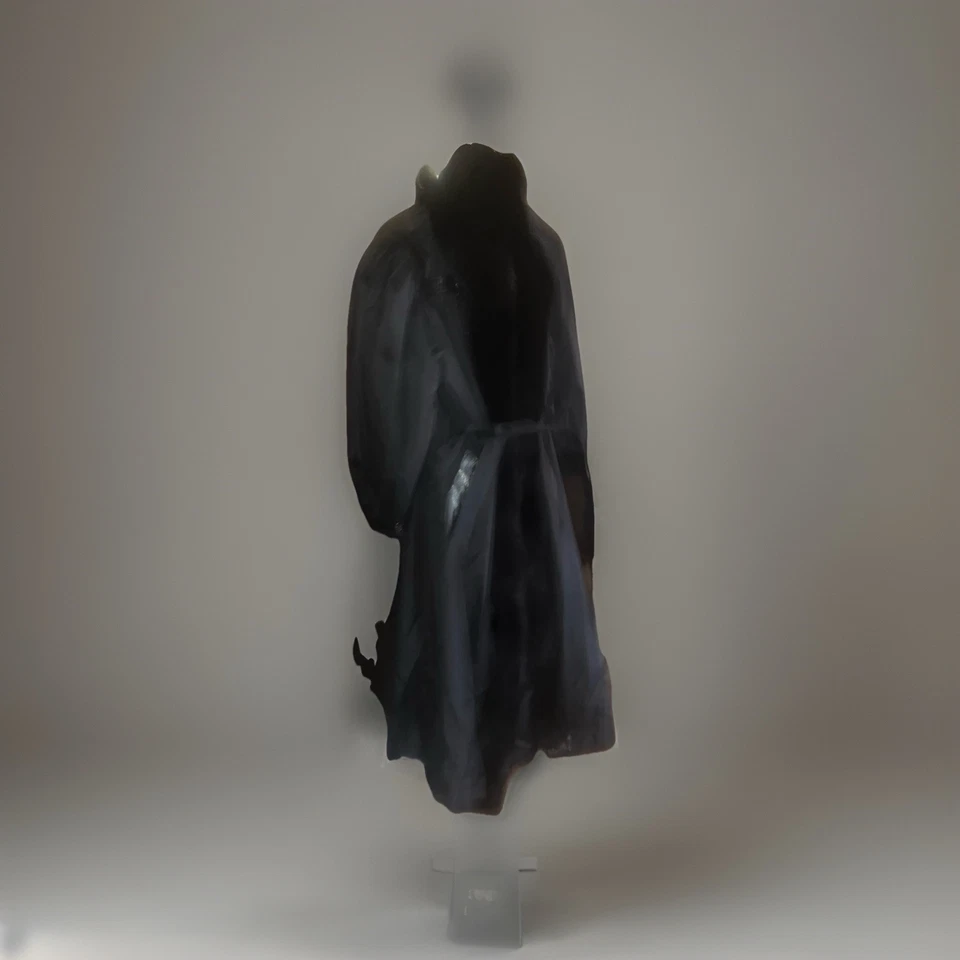 Chaqueta de lluvia reversible vintage forrada de visón para mujer Foto 4 de 4