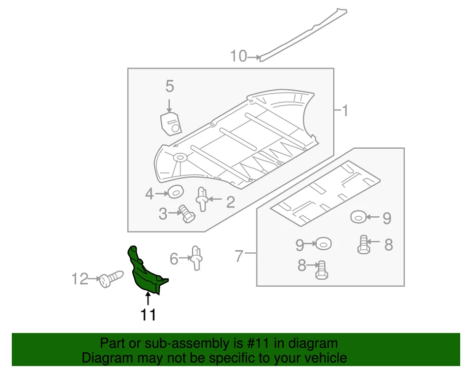 Genuine Audi Spoiler 4E0-853-887-B - Image 2 of 3