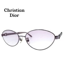 CHRISTIAN DIOR Metal Purple TITAN Sunglasses Auth Japan