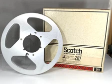 Scotch 10.5" Aluminum Metal Reel To Reel 1/4" Empty Reel with Box 4 window