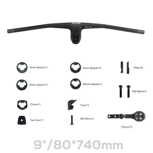 -9°-10° -12° -14° Full Carbon Fiber Integrated Cockpit MTB Handlebars with Stem - Picture 42 of 47