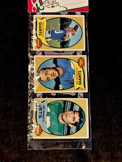 1970 TOPPS XMAS FOOTBALL RACK PACK JOE NAMATH JOE MORRISON FRAN TARKENTON