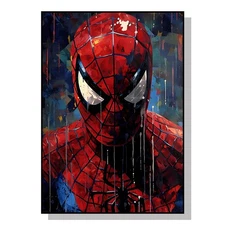 Spider-Man Painting Wall Art Canvas Superhero Room Decor Marvel Home Print