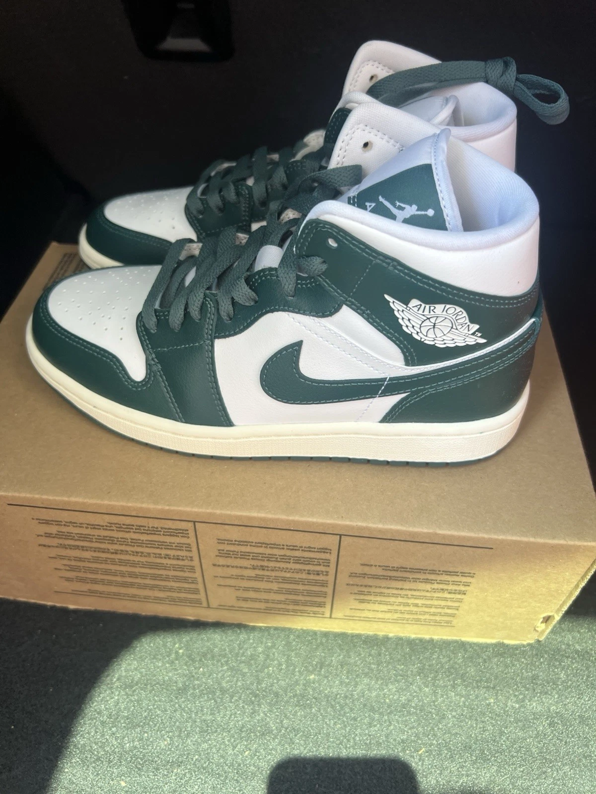 Taglia 7 5 Air Jordan 1 Mid verde ossidato con