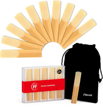 10 Pack Bb Clarinet Reeds Strength 2.5 Natural Cane Reeds for Clarinet, Beginn