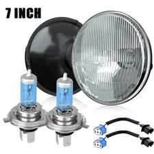 Pair 7" Inch Halogen Headlight Round HI/LO Beam for Chevy Pickup Truck 3100