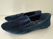 BIRDIES Loafers Flats Shoes Size 9, Blue Velvet