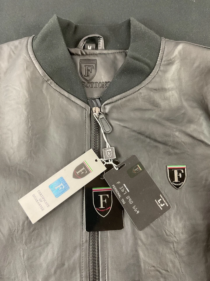 NWT FERRARI F - COLLECTION Black Men's jacket ITALY - Size M - Image 4 of 4