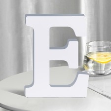 White Wooden Letters 8 Inch for Wall Decor,Large Unfinished Wood Letters for Hom