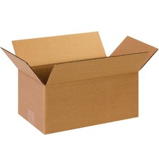 PARTNERS BRAND 12 x 5 x 5 Corrugated Cardboard Boxes, Long 12L x 5W x 5H, Pack o