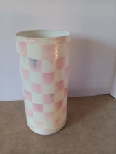 FITS WITH MACKENZIE -CHILD'S    GLASS 7  1/2'' VASE, MADE BY ME