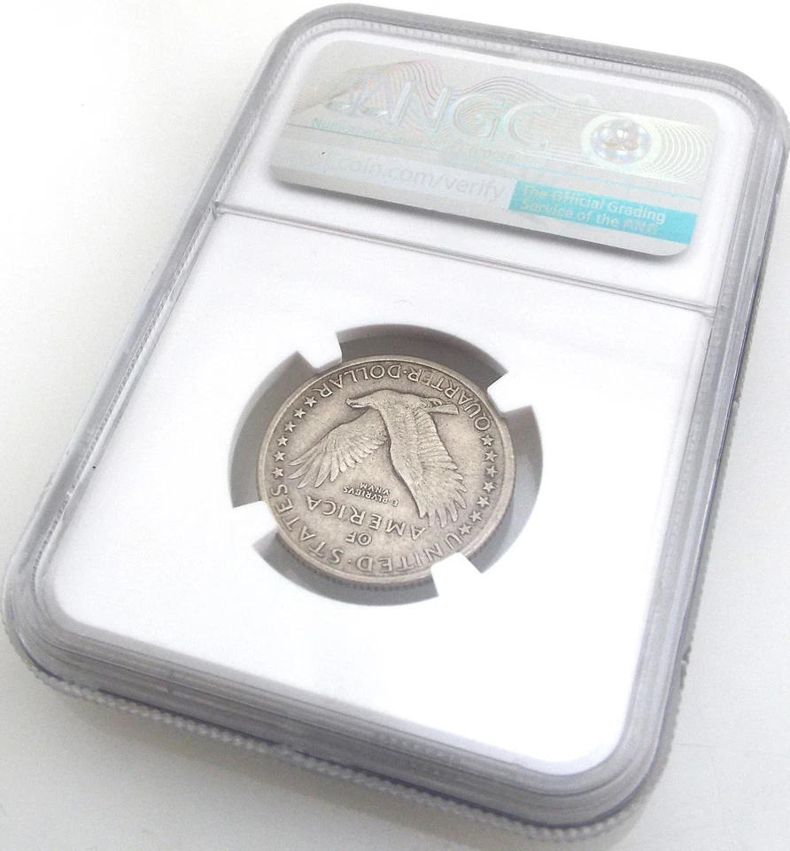 1917 - Standing Liberty Type 1 - US Silver Quarter 25c - NGC XF 45~#6693 - Image 4 of 4