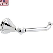 Polished Chrome Wall-Mounted Toilet Paper Holder Durable Zinc Bathroom Accessory