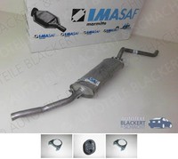 Imasaf ESD Auspuff Endtopf + Anbauteile für VW Scirocco 1.3 + 1.6 1983-1985