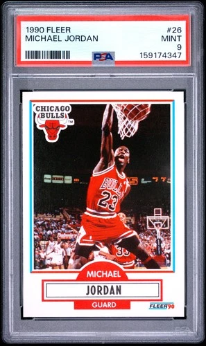 1990 FLEER #26 MICHAEL JORDAN PSA 9