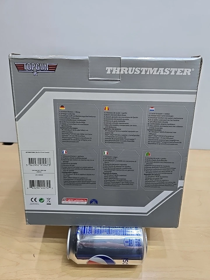 Thrustmaster Top Gun Fox 2 Joystick USB For PC Mac Flight Stick NEW Factory Sld - Image 3 of 4