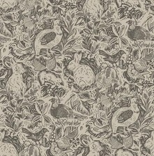 Charcoal Woodland Peel and Stick Wallpaper DIY Country Chic Decor 20.5x18 ft