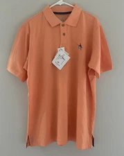 Guy Harvey Polo Shirt Men's Medium  Melon Orange  ATFCool Performance NWT