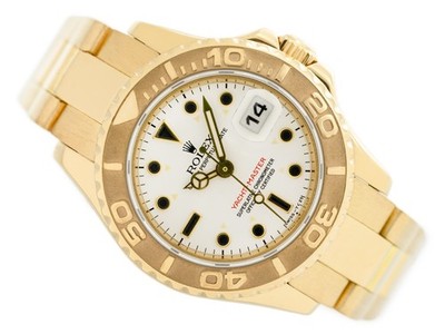 DAMENUHR ROLEX YACHT-MASTER 18K GELBGOLD 29 MM AUTOMATIK REF. 169628