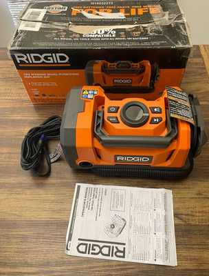 #ad #ad RIDGID 18V Dual‑Function Cordless Inflator Tool‑Only High Pressure Volume New $64.99
