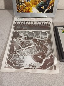 Commando Atari 7800 1989 With Box And Manual Tested Works