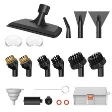 14PCS Steam Cleaner Accessories Compatible with Mixoo B0FR4MF9Y7 &ndash; Black
