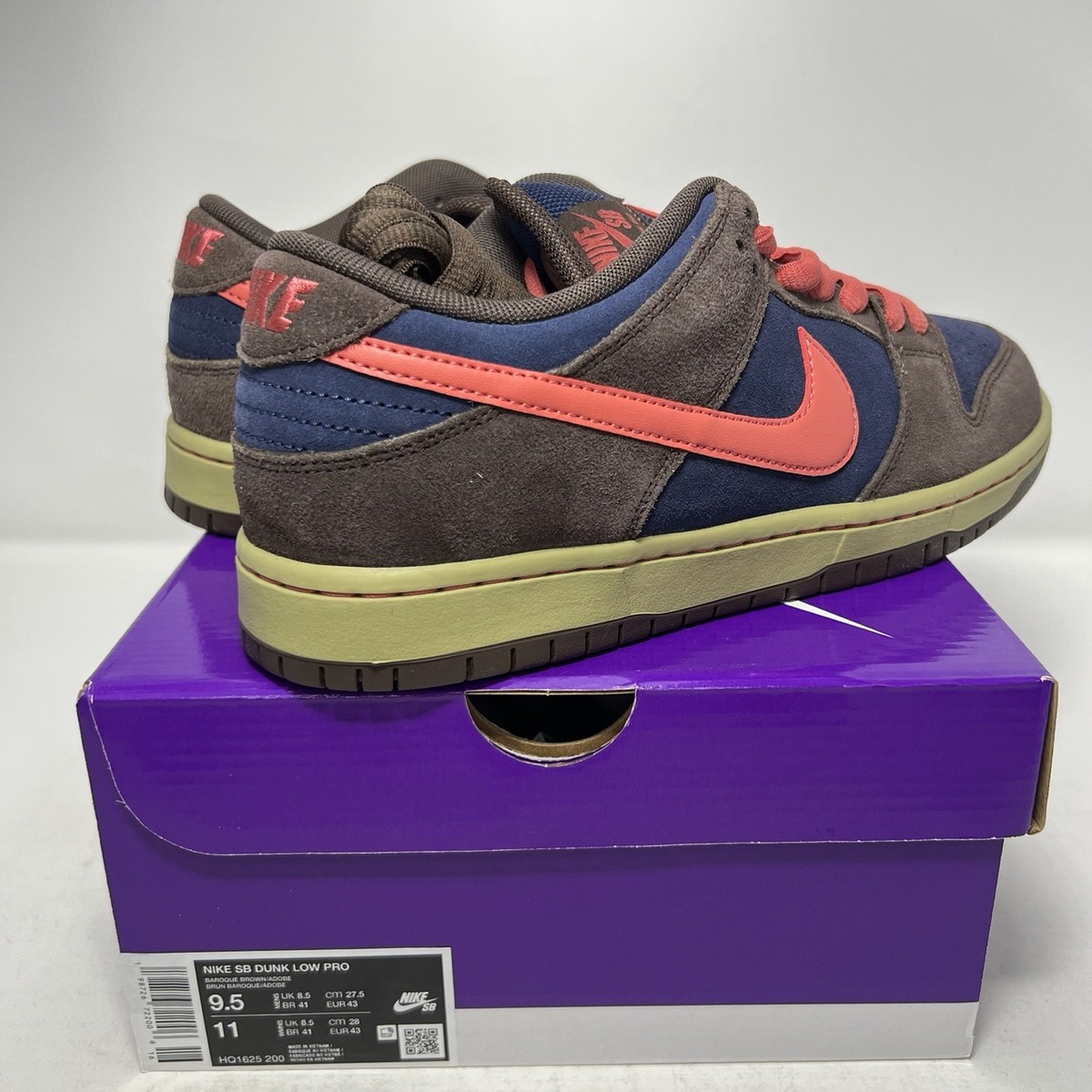 Nike SB Dunk Low Pro Baroque Brown Adobe Men's Sizes HQ1625-200