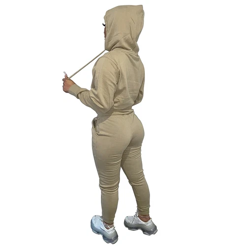 Ladies Jogger Set Long Sleeve Two Piece Outfit Women Loose Fit Jogging - Picture 80 of 141