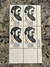 Scott # 1446 - US Plate Block Of 4 - Sidney Lanier - MNH - 1972 A7